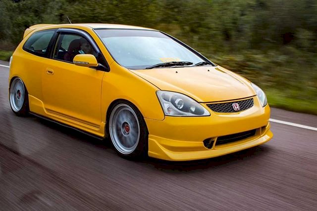 Callum Roberts - Rio Yellow Honda Civic Ep2 