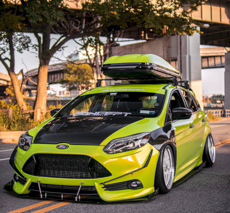 Michael - Bagged 2013 Ford Focus ST.