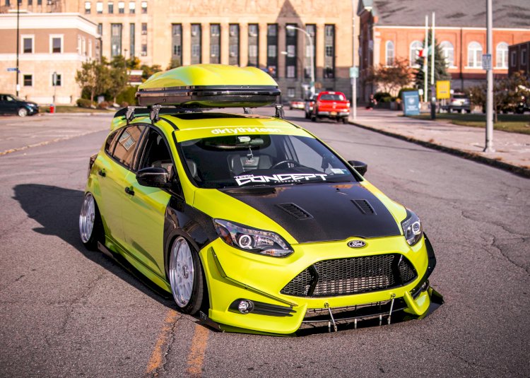 Michael - Bagged 2013 Ford Focus ST. 