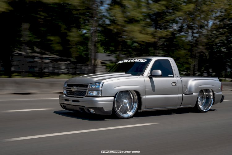 dropped single cab chevy silverado