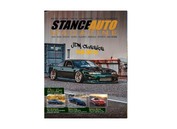 Stance Auto Printed Magazine Jap Classics The 90's