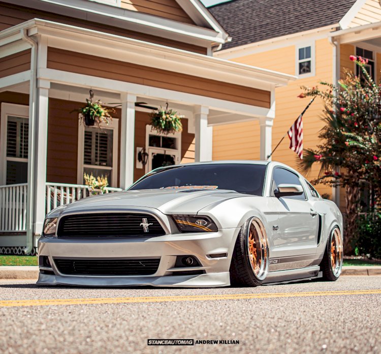 stanced 2000 mustang