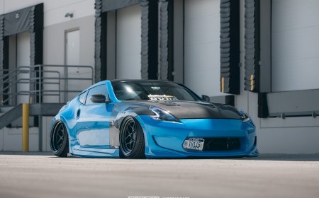 Nissan 370Z With Lambo Doors and Bagged
