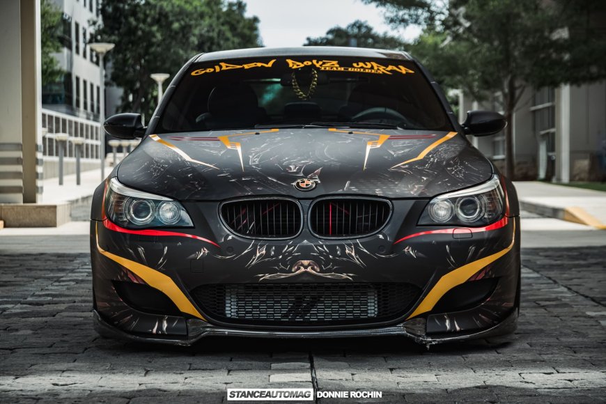 the front end shot of a BMW E60 DINAN M5 6MT 