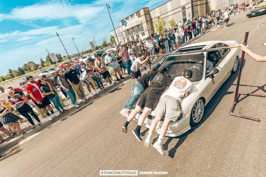 Lots of fun competitions at Import Domestic Throwdown Car Show shot by Stance Auto Magazine
