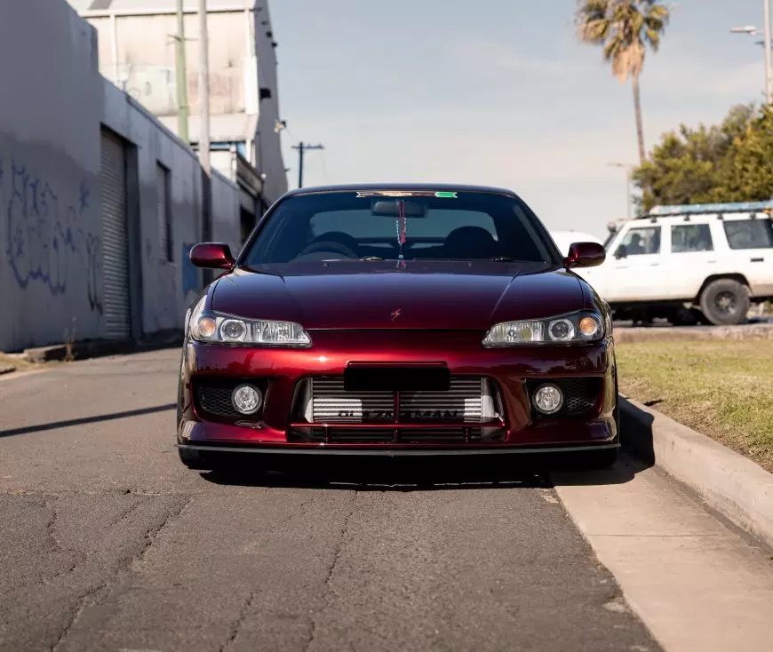 Front shot of a 2002 Nissan 200SX S15 in Australia