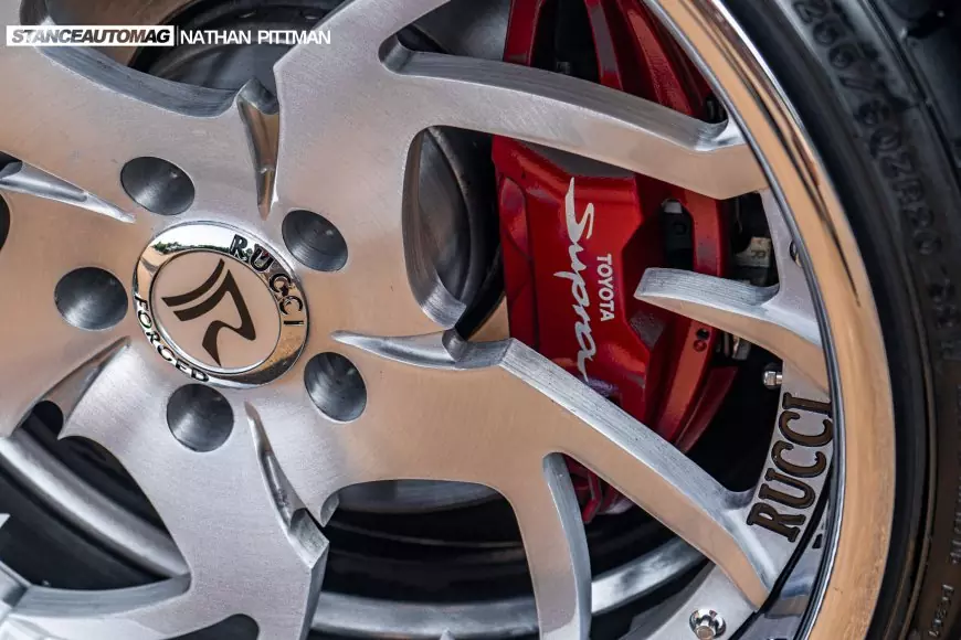 Brake callipers on a 2021 Toyota Supra Premium Edition shot by Stance Auto Magazine Photogrpahers
