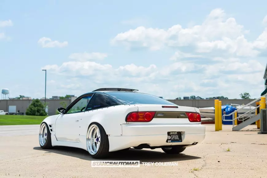 The back of a 1991 Nissan 240SX shot by Stance Auto Magazine Photographers