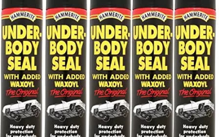 Protect Your Vehicle with 5x Black Underbody Seal Aerosol With Waxoyl 600ml Hammerite Underseal