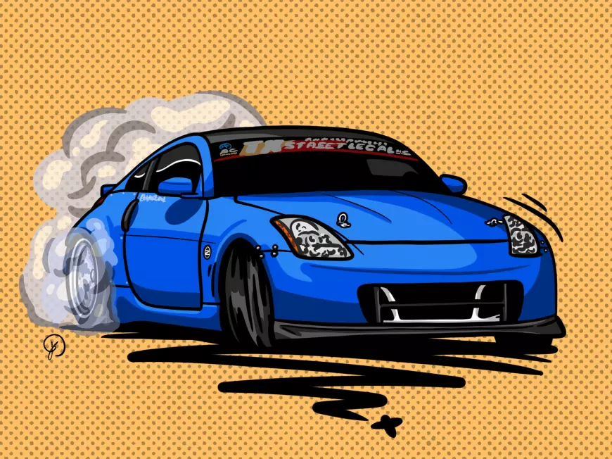 Sxetched Illustrations: Showcasing Striking Car Art 