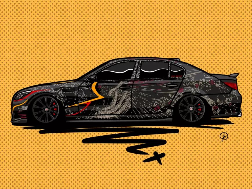 Sxetched Illustrations: Showcasing Striking Car Art 