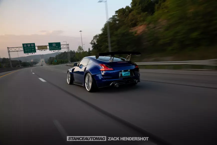  A 2015 Nissan 370z Nismo Tech shot by Stance Auto Magazine Photographers Driving the highway