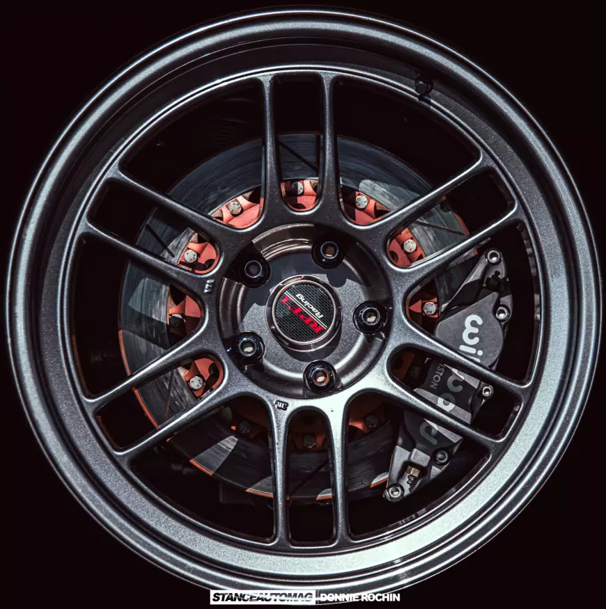 The wheel of  a 1989 Nissan 240SX shot by Stance Auto Magazine Photographers