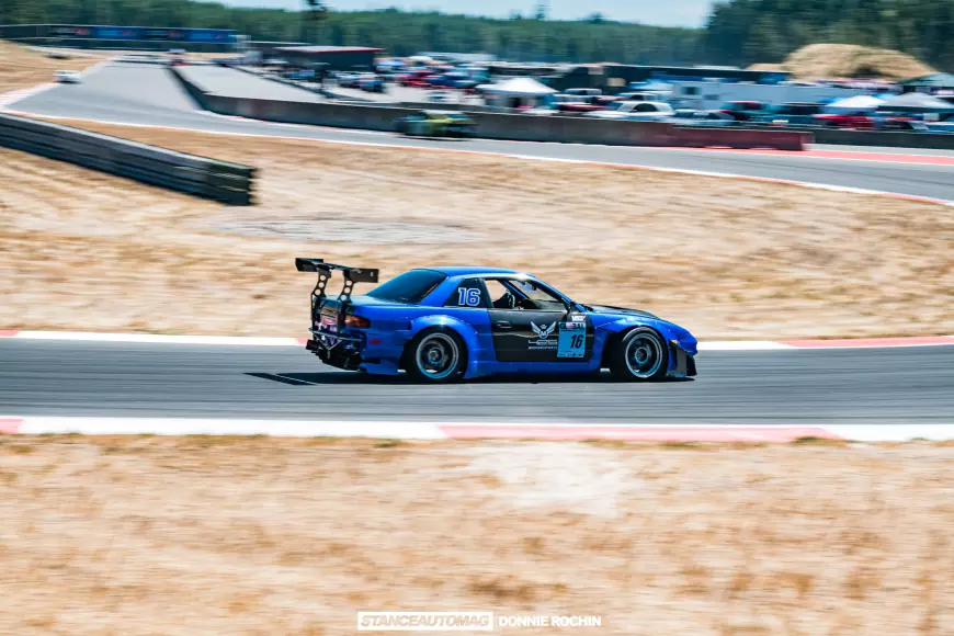  a 1989 Nissan 240SX shot by Stance Auto Magazine Photographers on the race track at COTA