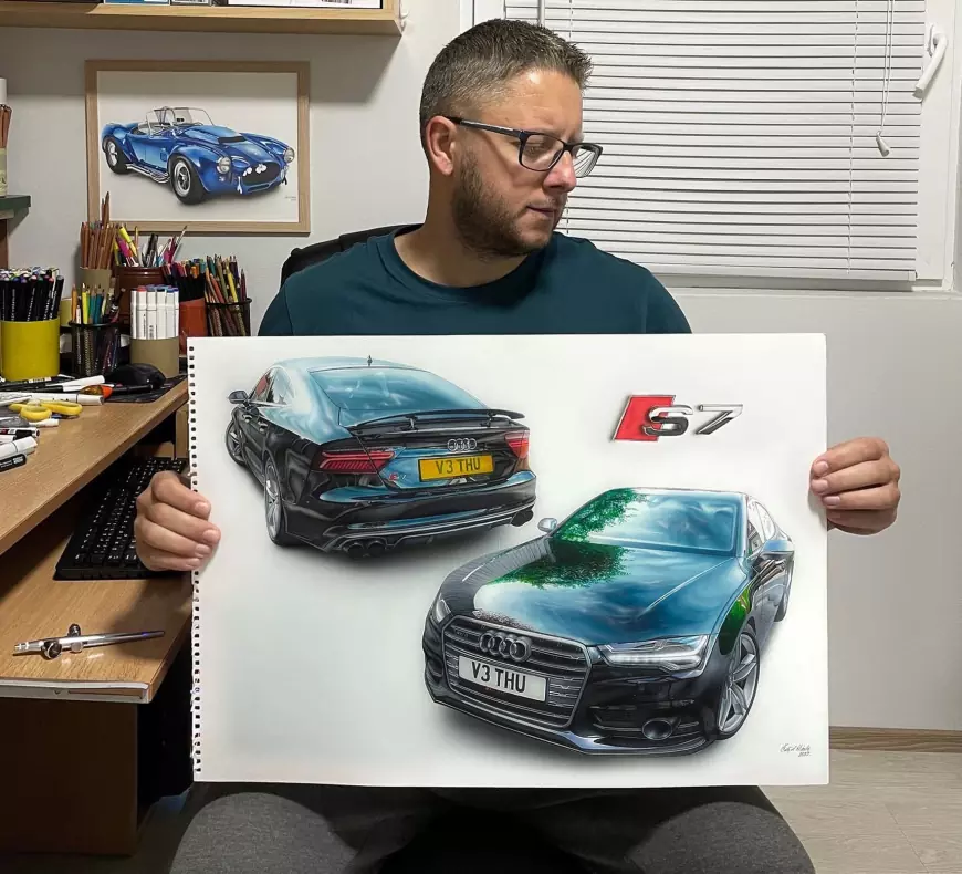 From Passion to Profession: Nikola's Journey into Hyperrealistic Car Artistry 