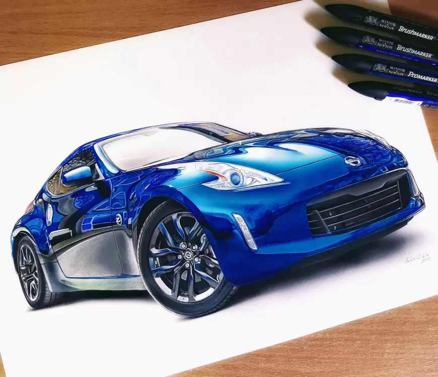 From Passion to Profession: Nikola's Journey into Hyperrealistic Car Artistry 