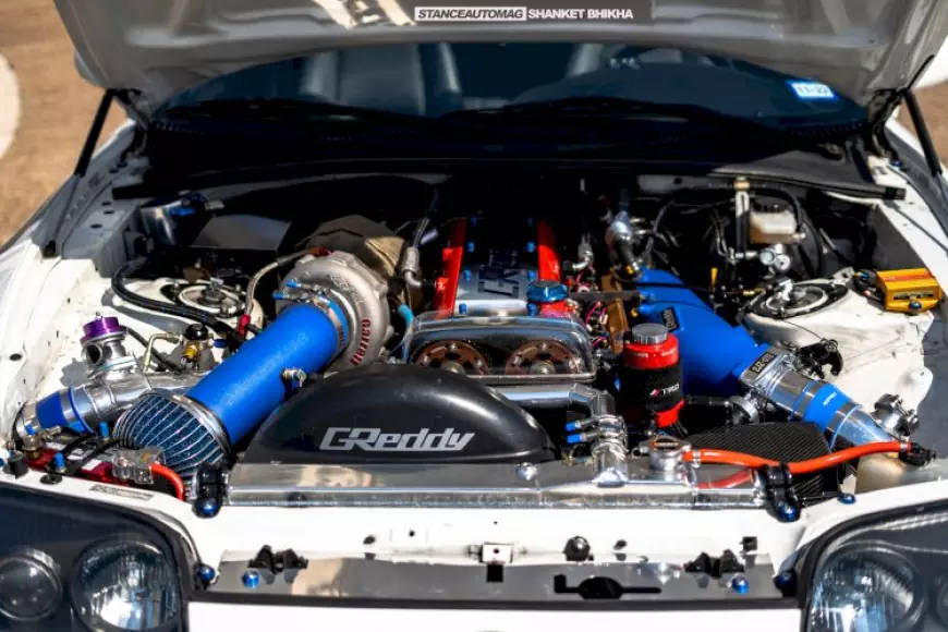 Picture of a Supra Engine with greddy extras