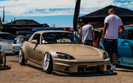 How do tilted wheels and tires work on a modified car?