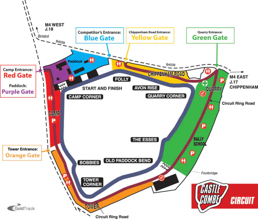 Castle Combe Race Track Map