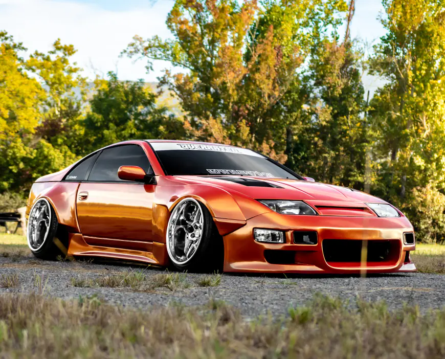 Cars with extreme camber shot by Merrick Harding