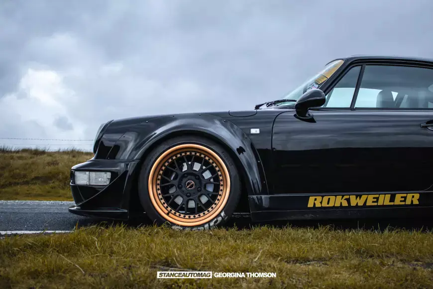 RWB Porsche wheel shot