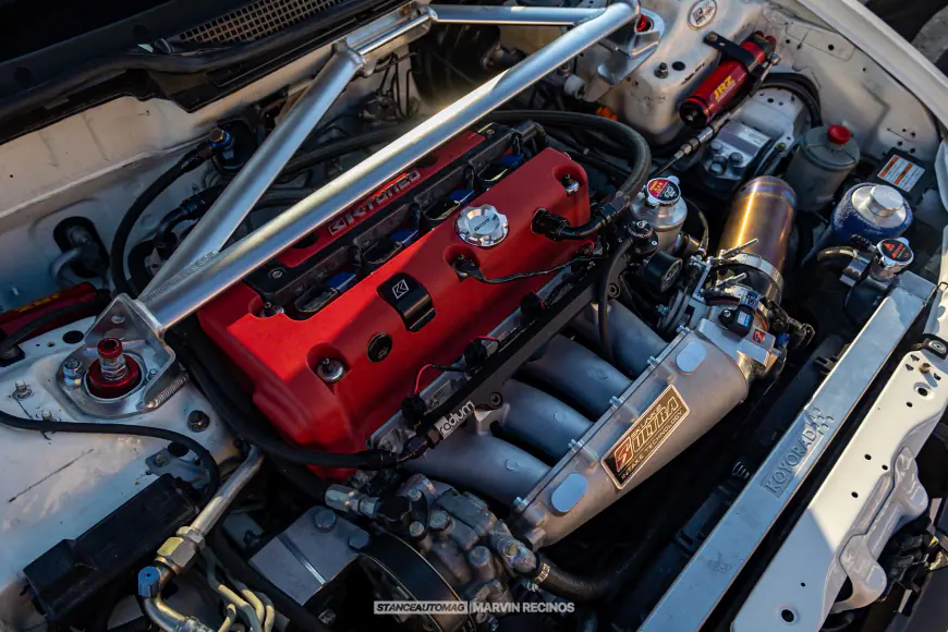 The engine of a 1997 Integra Type R 