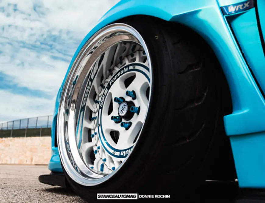 3 Piece Wheels of a 2013 Subaru WRX Hatchback 