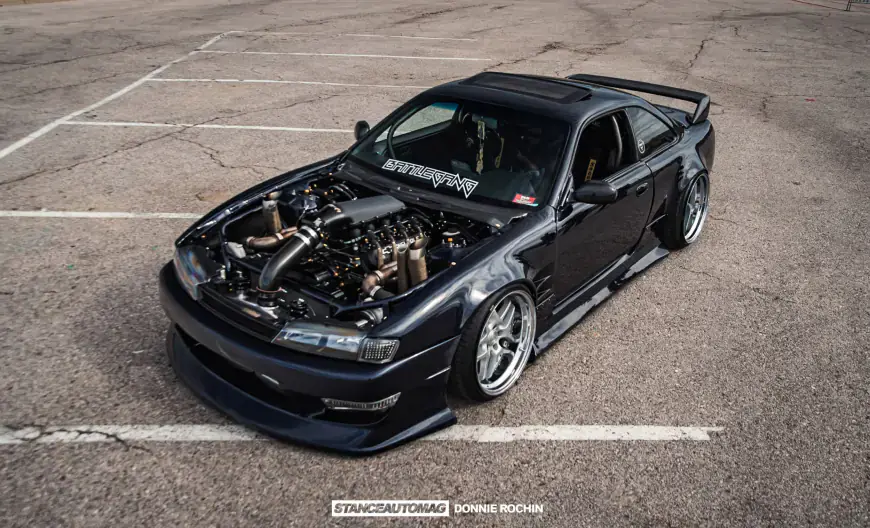 LS Swapped 240SX featured in stance auto magazine