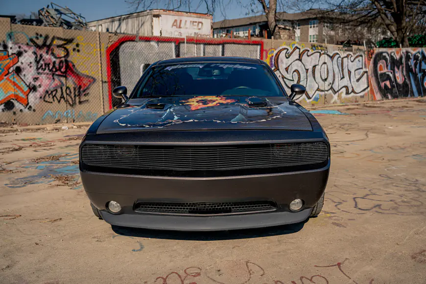 Building a custom Ghost Rider-themed Dodge Challenger 