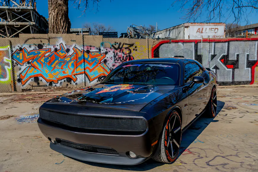 Building a custom Ghost Rider-themed Dodge Challenger 