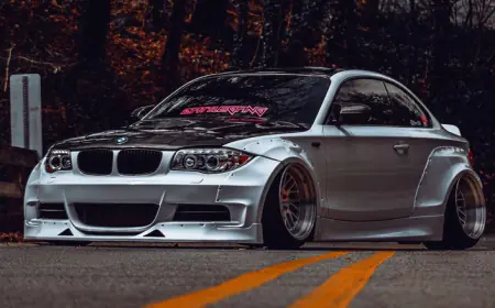 2011 Bagged BMW 135i e82: Slammed And Wide Kitted