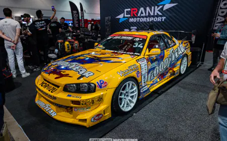 Crank USA: Legendary Nissan Skyline  BEE R Drift R34 GTR  at SEMA 2024