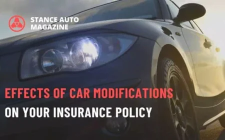 Effects of Car Modifications on Your Insurance Policy: A Comprehensive Guide