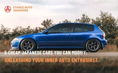 5 Cheap Japanese Cars You Can Modify: Unleashing Your Inner Auto Enthusiast