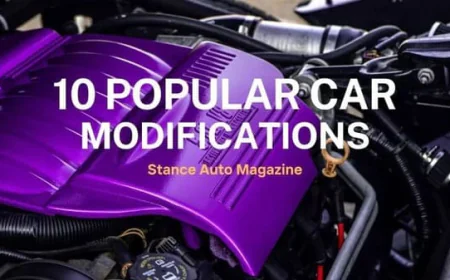 10 Popular Car Modifications: Enhancing Performance and Style