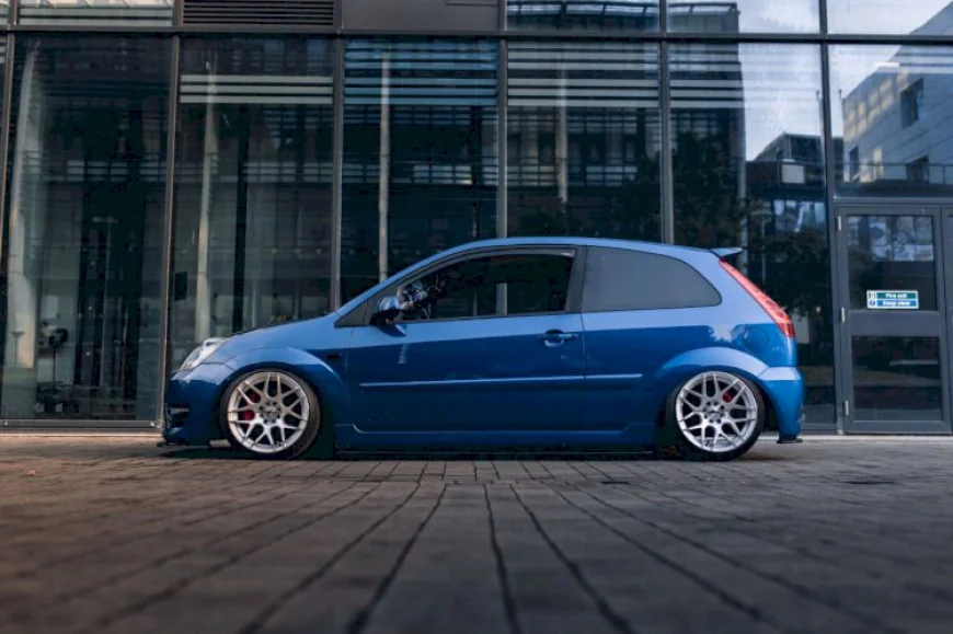Blue Ford Fiesta