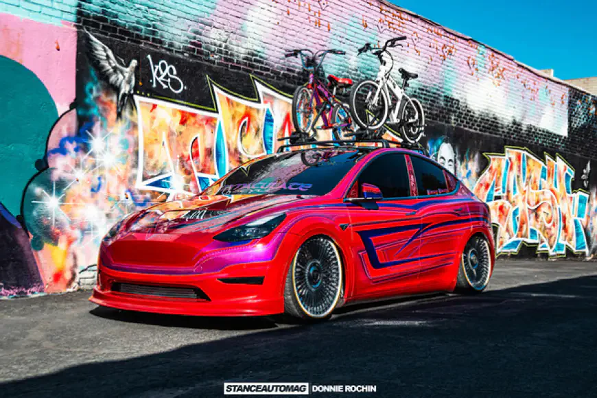 Pin striped Modified Tesla