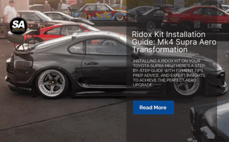 Ridox Kit Installation Guide: Mk4 Supra Aero Transformation