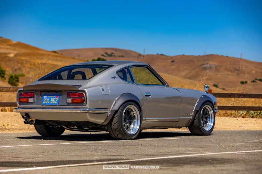 Silver Datsun 240z