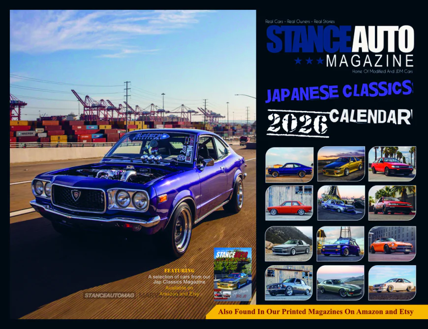 Stance Auto Magazine 2026 Car Calendars: For JDM & Modified Car Fans