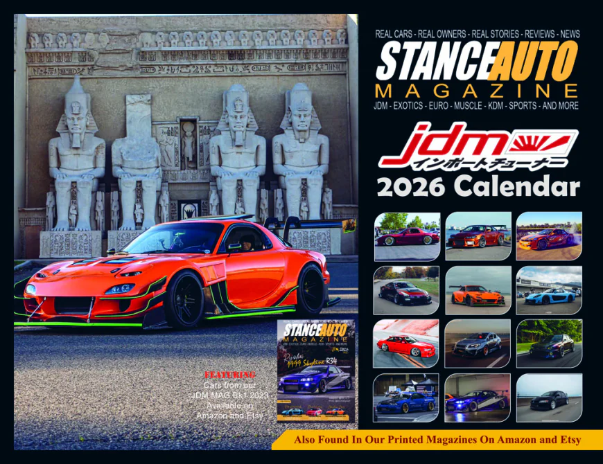 Stance Auto Magazine 2026 Car Calendars: For JDM & Modified Car Fans