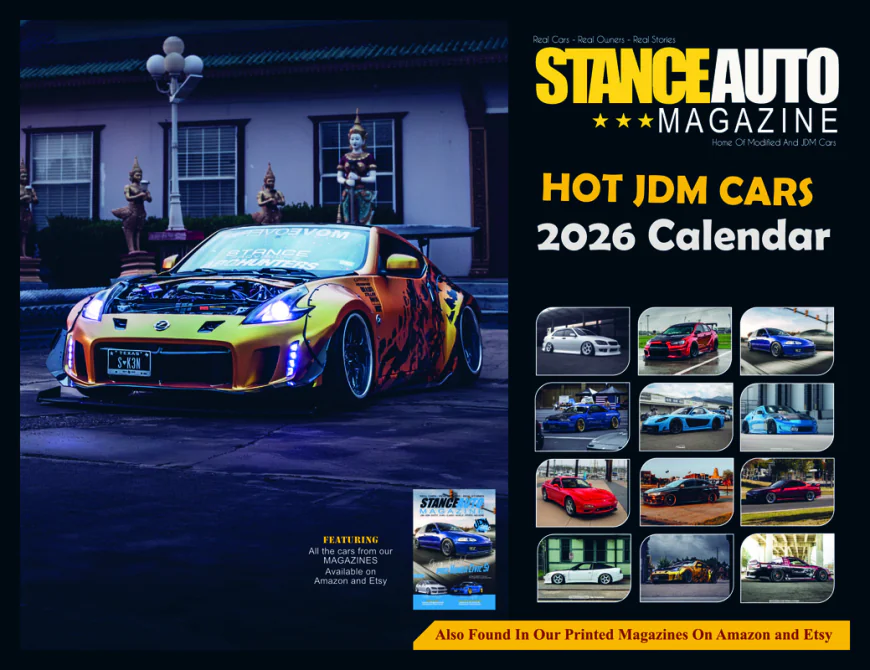 Stance Auto Magazine 2026 Car Calendars: For JDM & Modified Car Fans