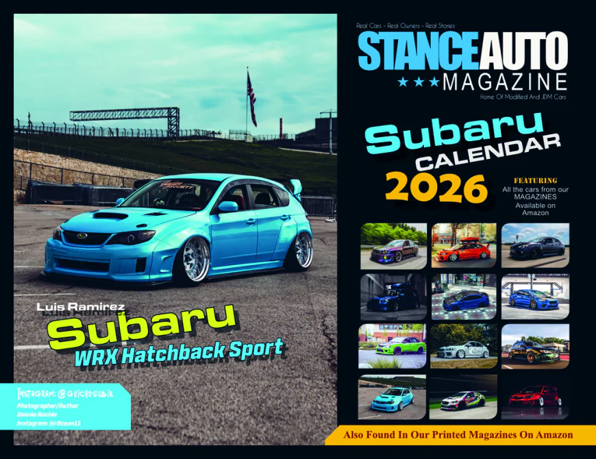 Stance Auto Magazine 2026 Car Calendars: For JDM & Modified Car Fans