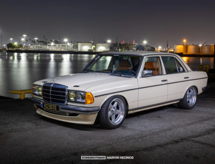 Mercedes W123 300D 1JZ Swap – 420hp Bagged Build