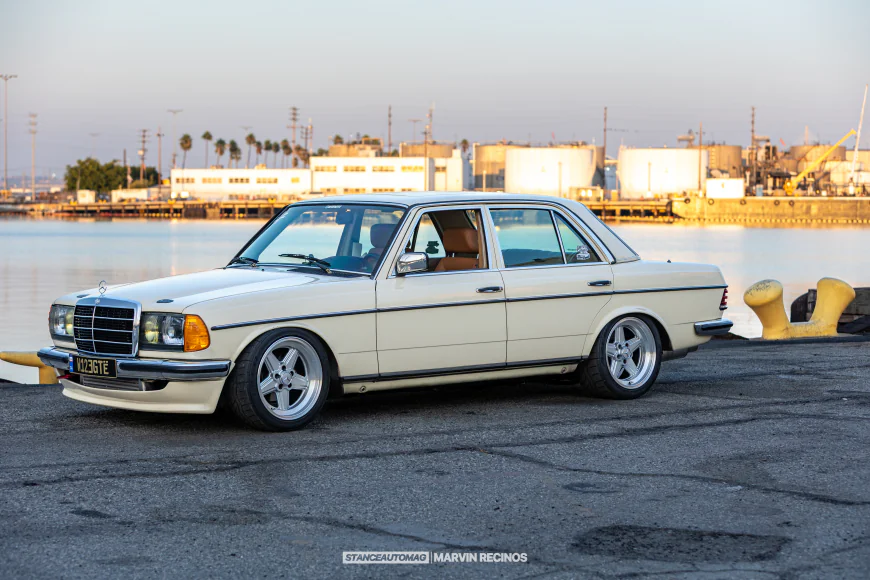 Mercedes W123 300D 1JZ Swap – 420hp Bagged Build