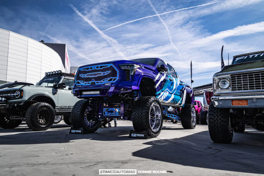2025 Toyota Tundra 20-Inch Custom Lift Build on display at sema 2025