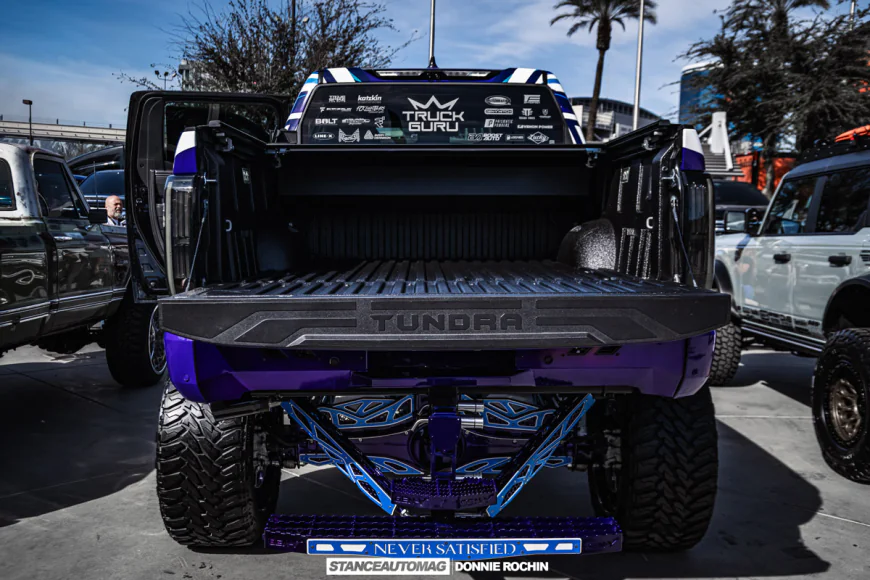 rear of a lifted 2025 Toyota Tundra 20-Inch Custom Lift Build
