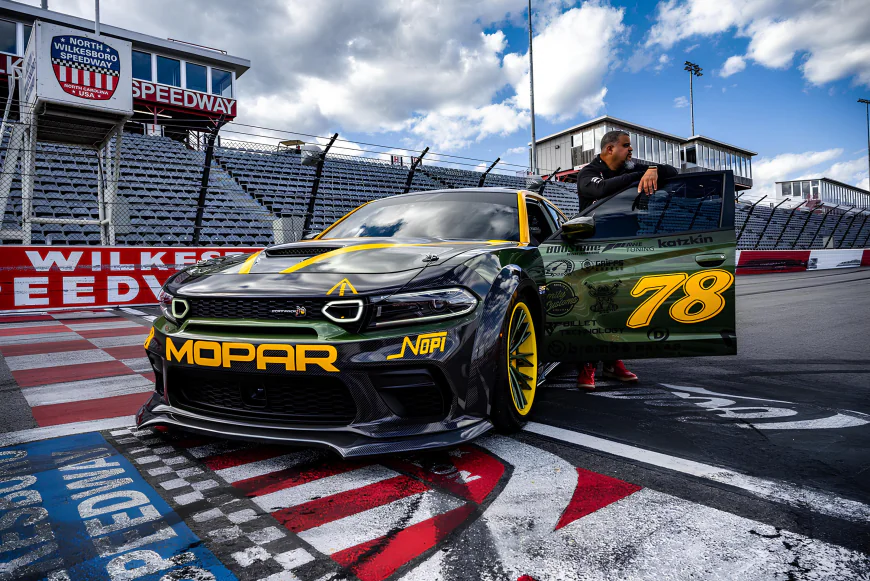 2023 Dodge Scat Pack Ghoul Bee on the race track