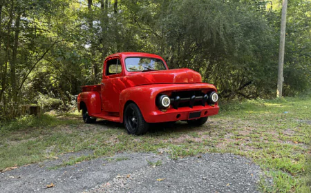 1952 Ford F1 Daily Driver Hot Rod with Ice Cream Cone RedCar Creamery