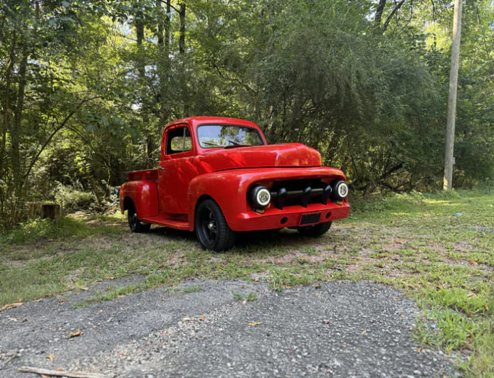 1952 Ford F1 Daily Driver Hot Rod with Ice Cream Cone RedCar Creamery